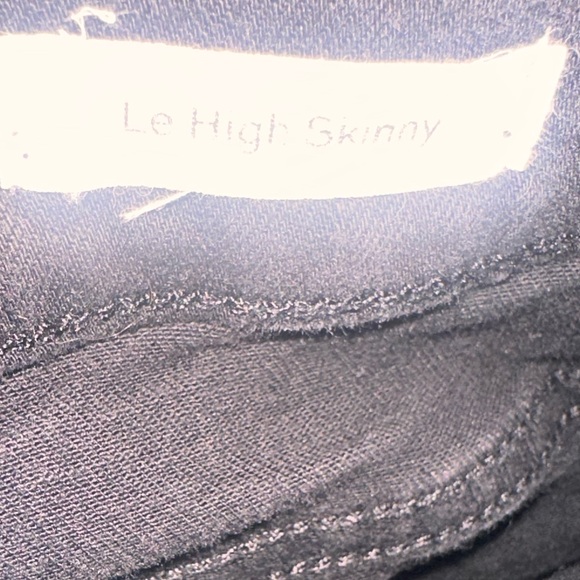 Frame Denim Black Frayed Hem Jeans Size 25 - Picture 6 of 6